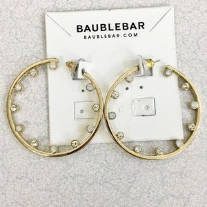 Gorgeous NWOT Baublebar crystal hoops!